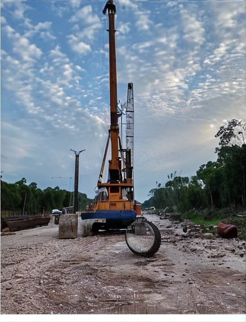 Tren Maya · pilas de cimentación